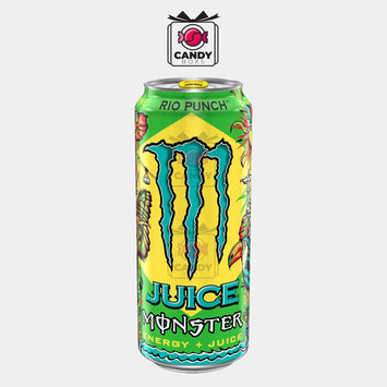 MONSTER ENERGY JUICED RIO PUNCH 500ML - CANDY BOXS - Candyboxs