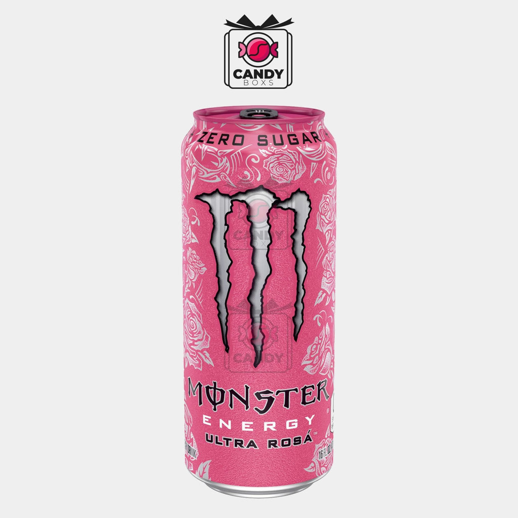 MONSTER ENERGY ULTRA ROSA ZERO SUGAR 500ML - CANDY BOXS - Candyboxs