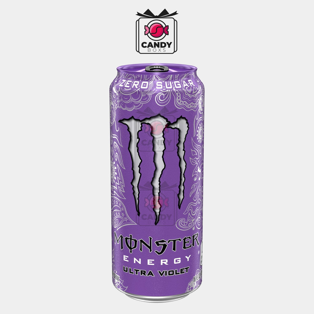MONSTER ENERGY ULTRA VIOLET ZERO SUGAR 500ML - CANDY BOXS - Candyboxs