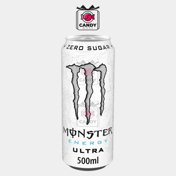 MONSTER ENERGY ULTRA WHITE 500ML - CANDY BOXS - Candyboxs