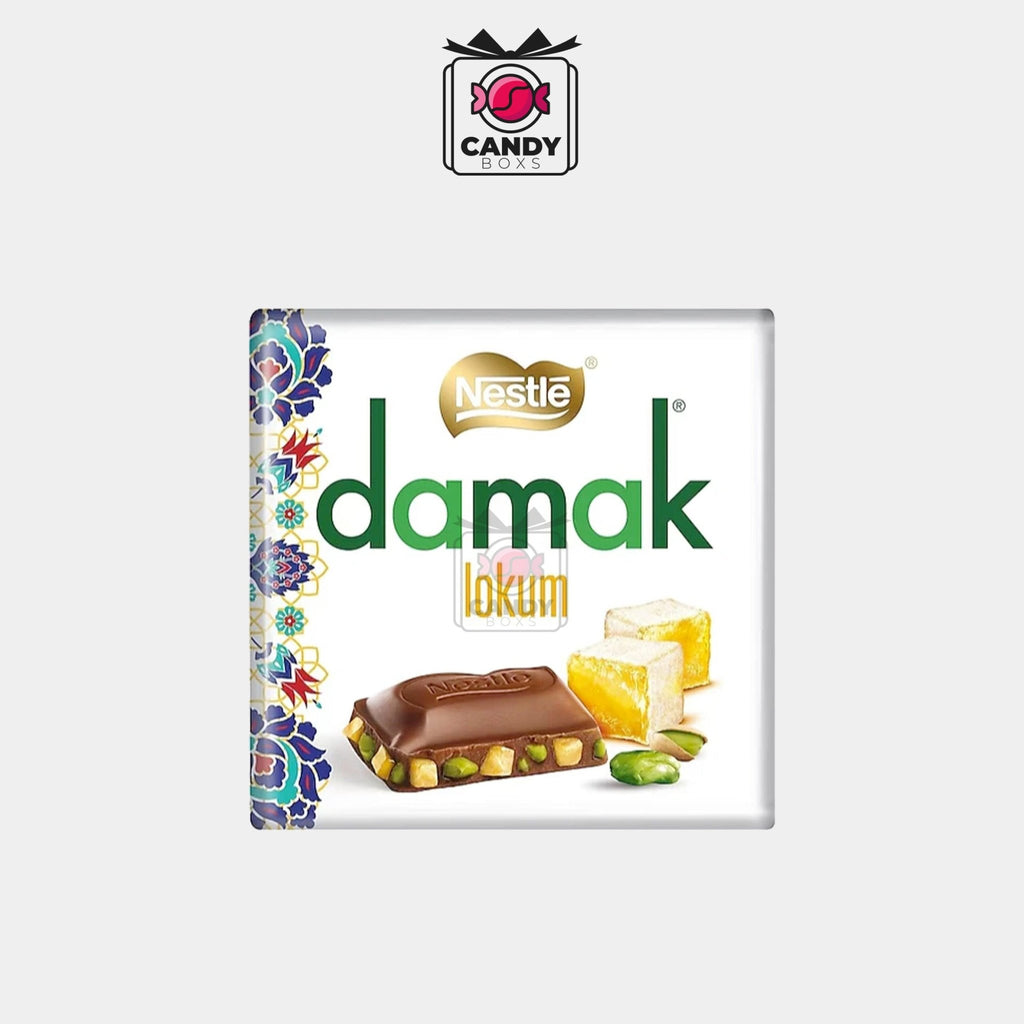 NESTLÉ DAMAK MILK CHOCOLATE WITH PISTACHIO LOKUM 60G - CANDY BOXS - Candyboxs
