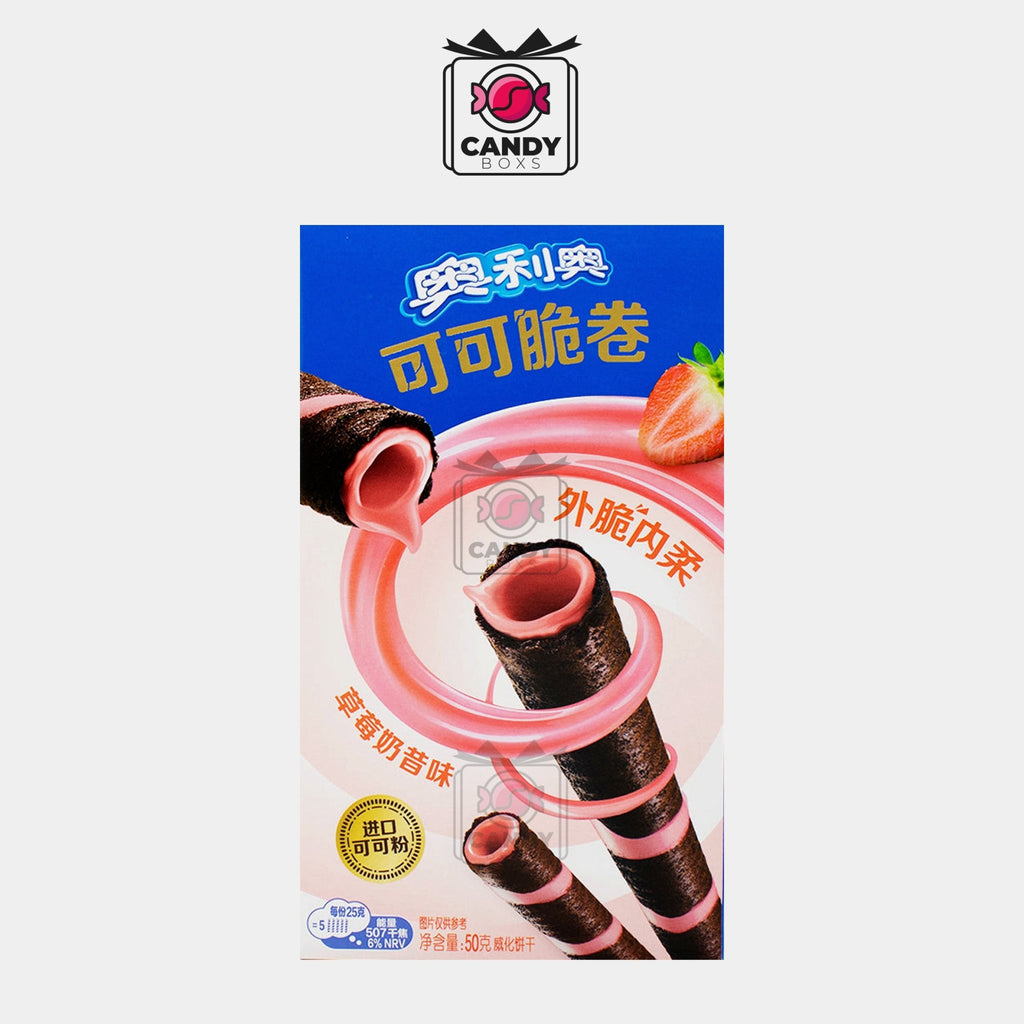 OREO WAFFER ROLL STRAWBERRY - CANDY BOXS - Candyboxs