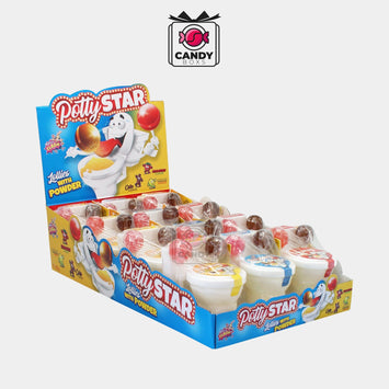 POTTY STAR LOLLIES WITH POWDER - CANDY BOXS - Candyboxs
