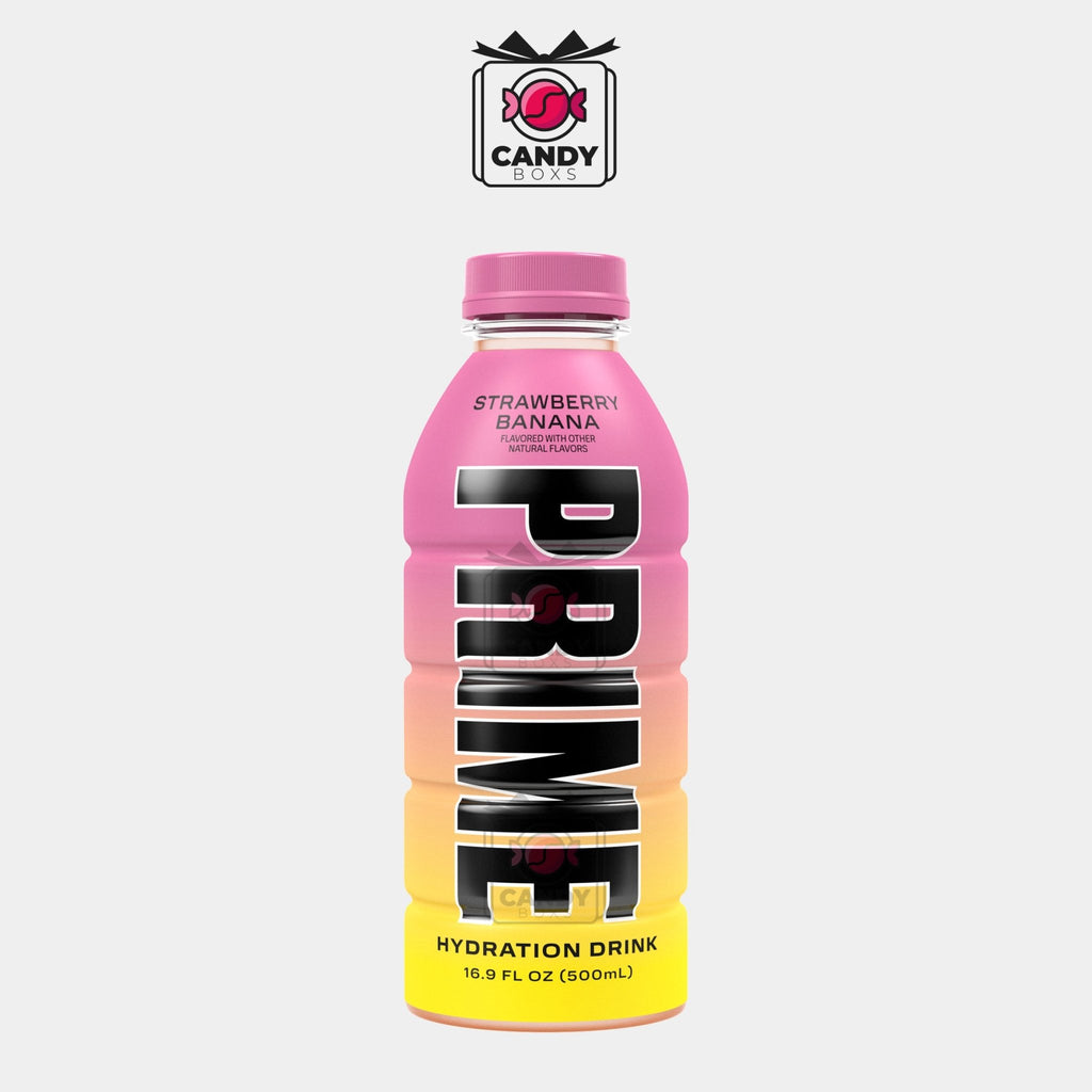 PRIME HYDRATION DRINK STRAWBERRY BANANA 500ML - CANDY BOXS - Candyboxs