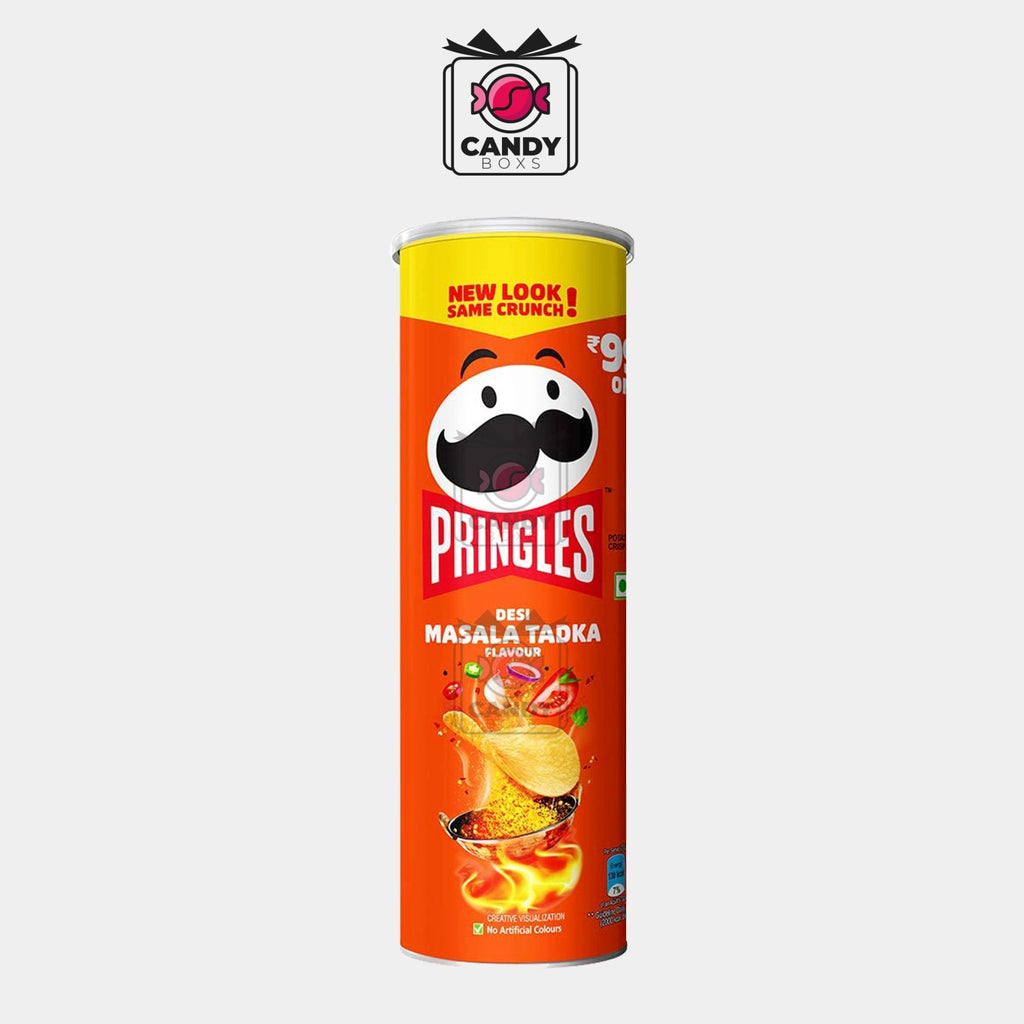 PRINGLES CHIPS DESI MASALA TADKA 102G - CANDY BOXS - Candyboxs