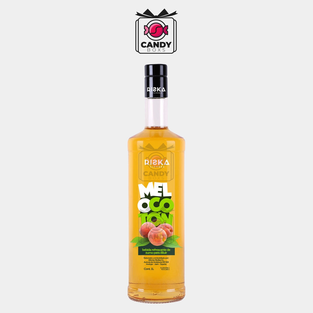 RISKA LIQUOR NON ALCOHOLIC PEACH FLAVOR 1L - CANDY BOXS - Candyboxs