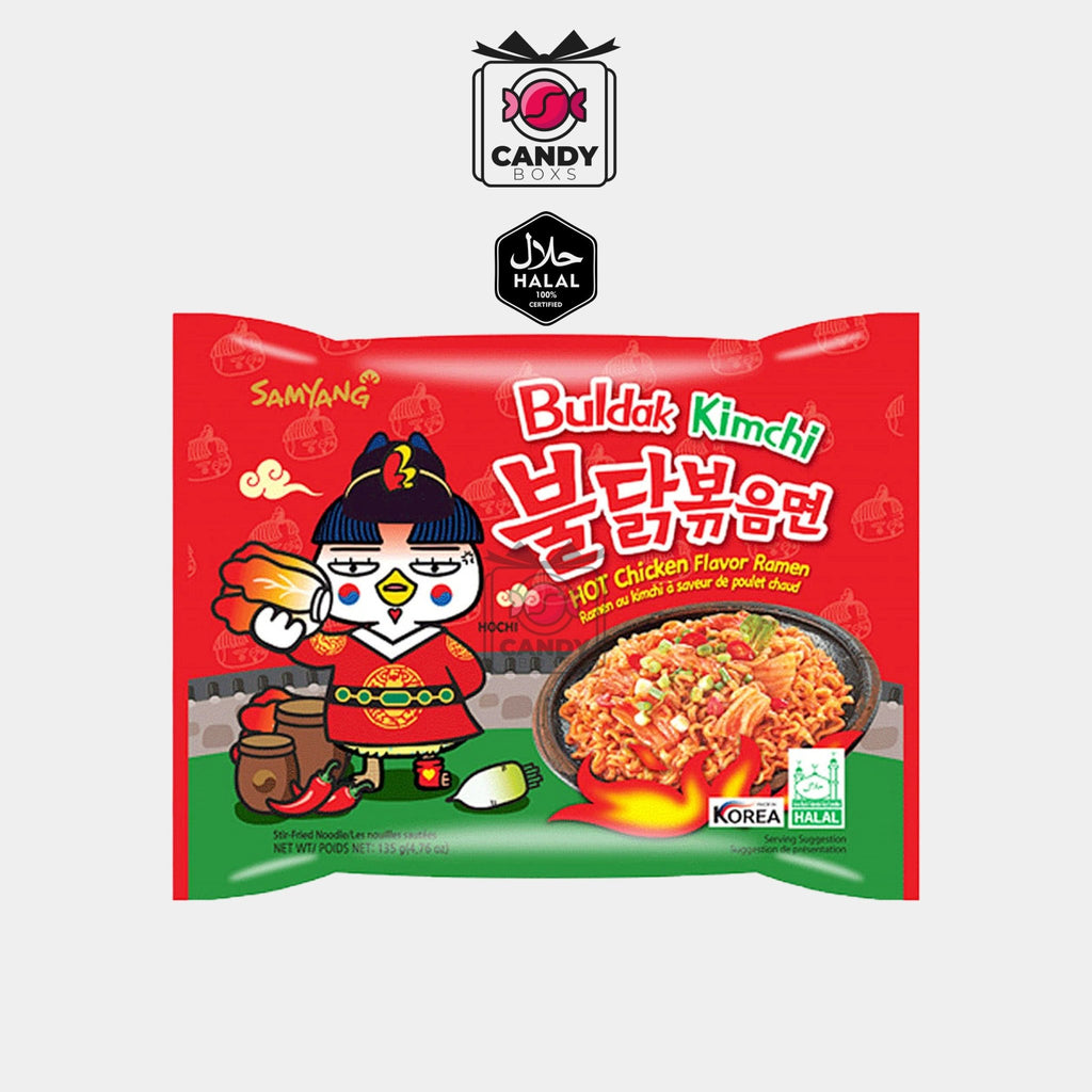 SAMYANG NOODLES KIMCHI FLAVOR RAMEN (HALAL) - CANDY BOXS - Candyboxs