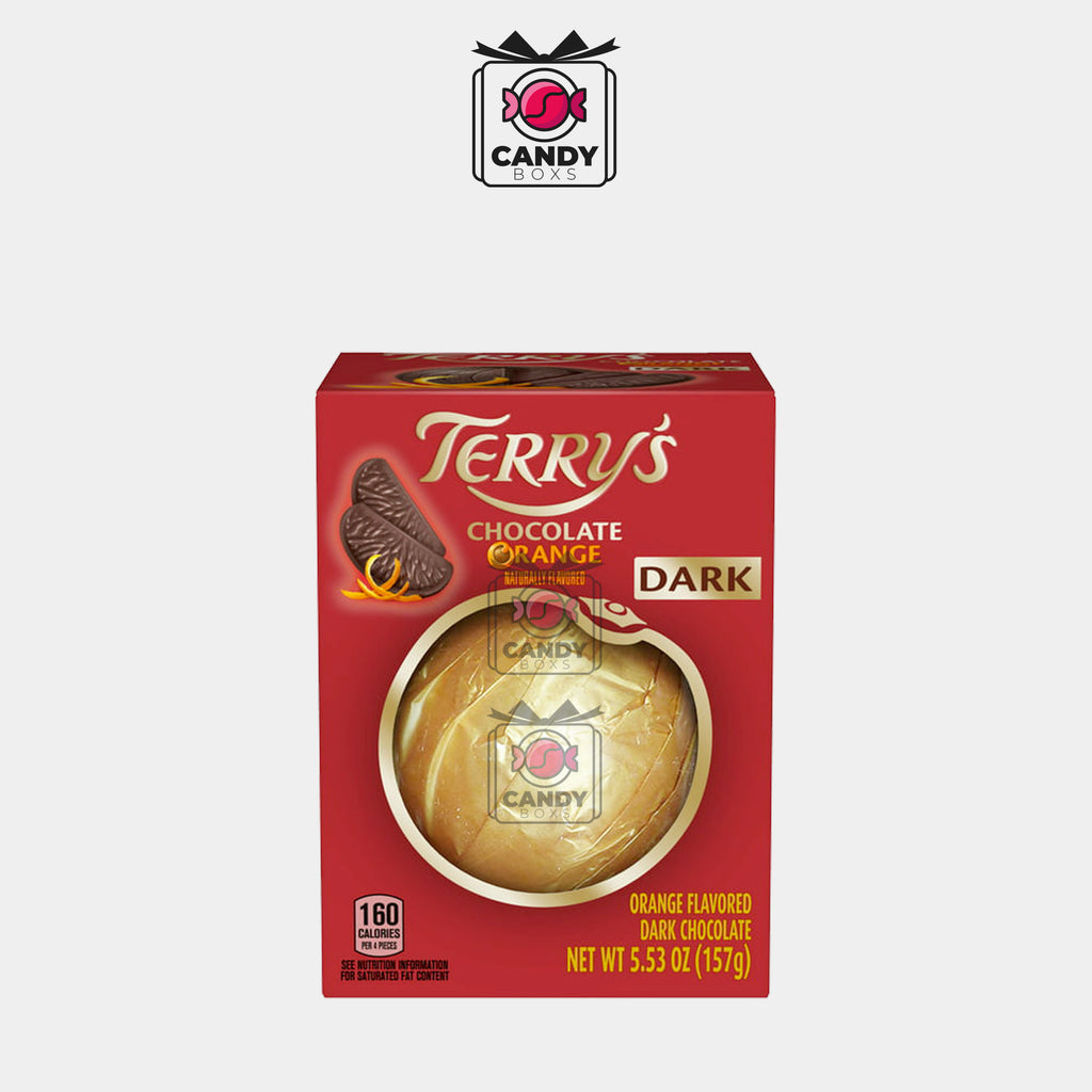 TERRY'S CHOCOLATE ORANGE FLAVORED DARK CHOCOLATE 157G - CANDY BOXS