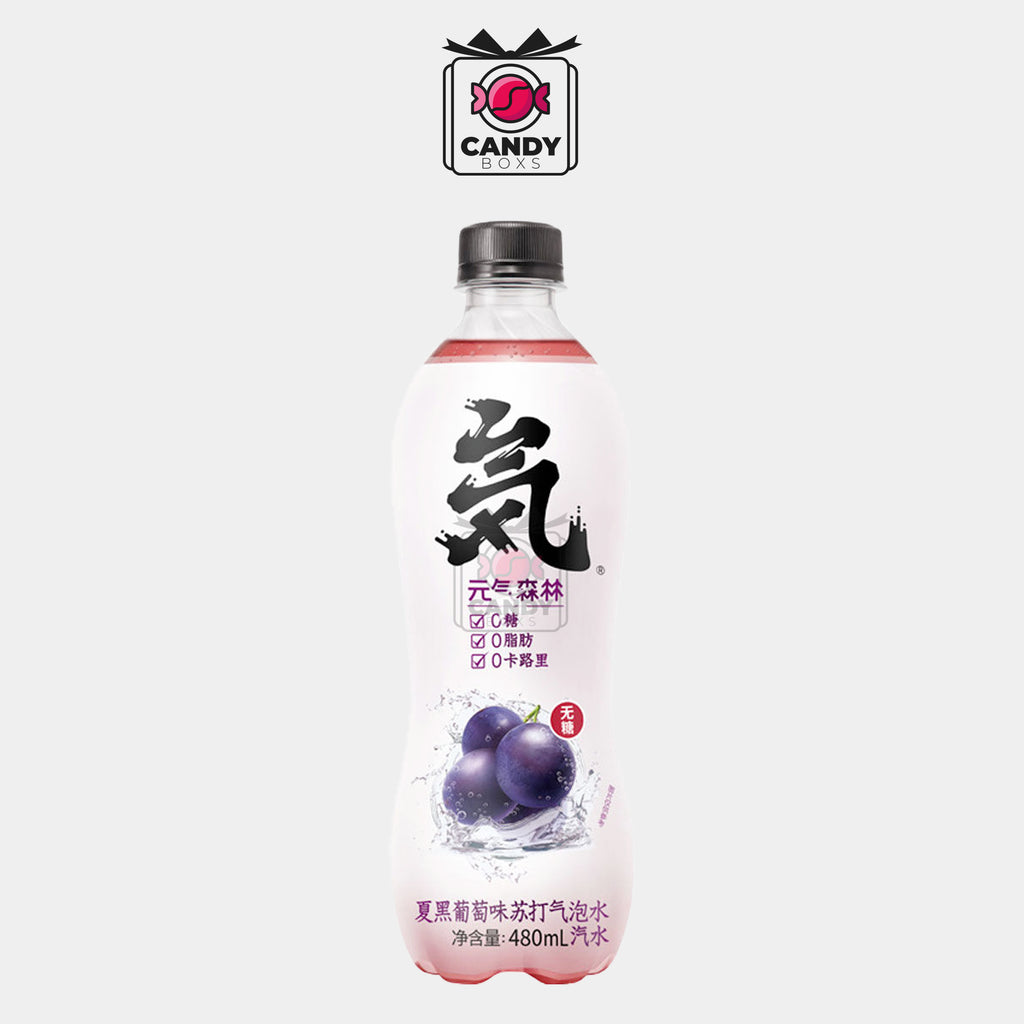 SODA WATER WITH GRAPE FLAVOR 480ML - CANDY BOXS