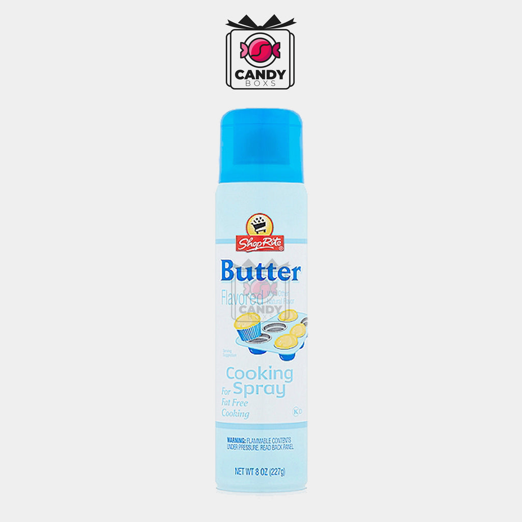 BUTTER FLAVORED COOKING SPRAY FAT FREE 227G - CANDY BOXS