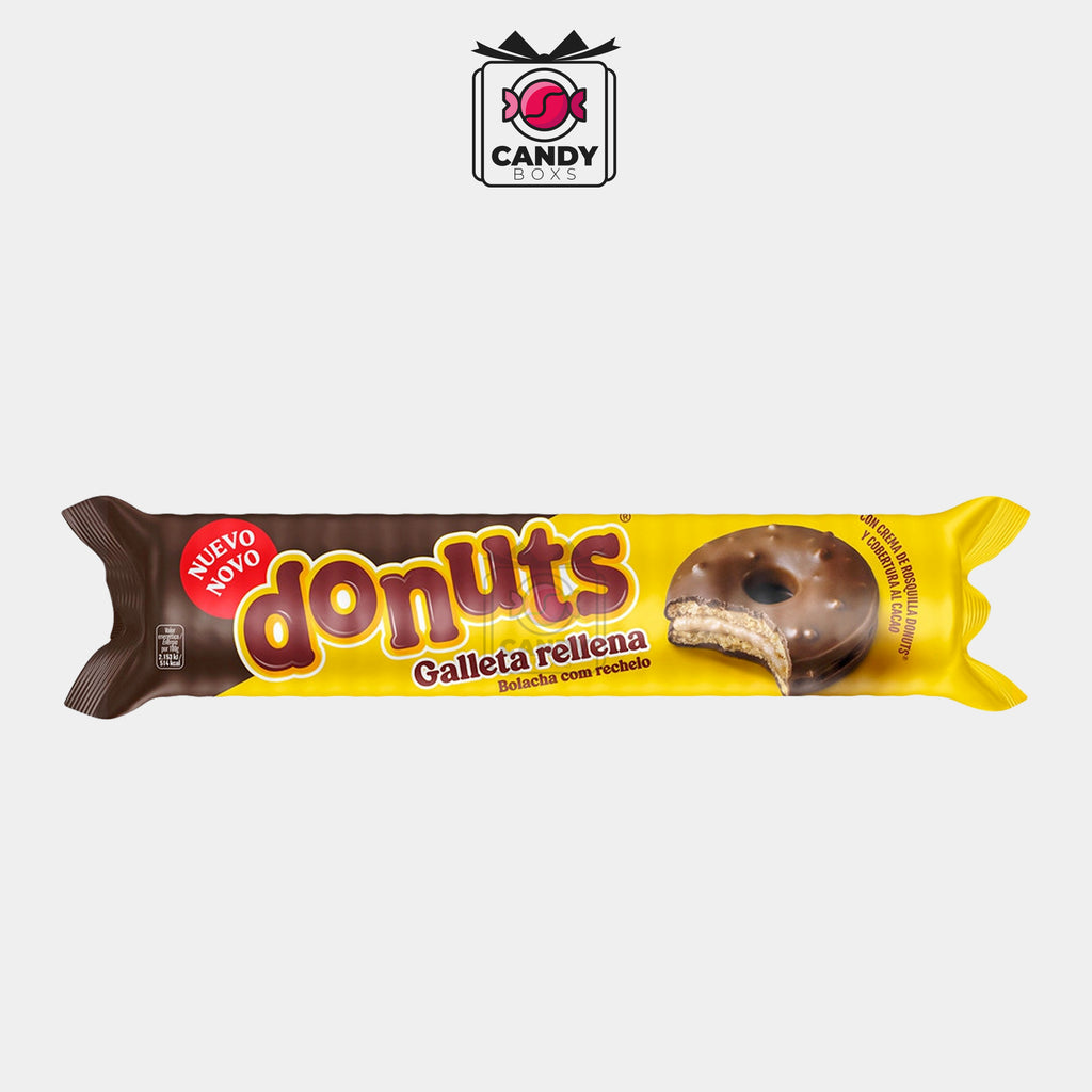BISCUITS DONUTS FOURRÉS ET RECOUVERTS DE CHOCOLAT 140 G - CANDY BOXS