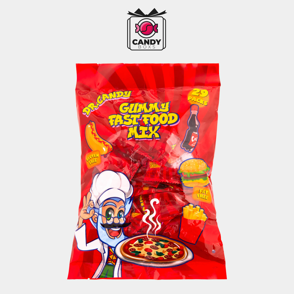 DR.CANDY GUMMY FAST FOOD MIX X29 - CANDY BOXS