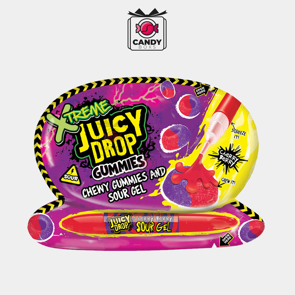 JUICY DROP GUMMIES XTREME CHERRY BERRY - CANDY BOXS