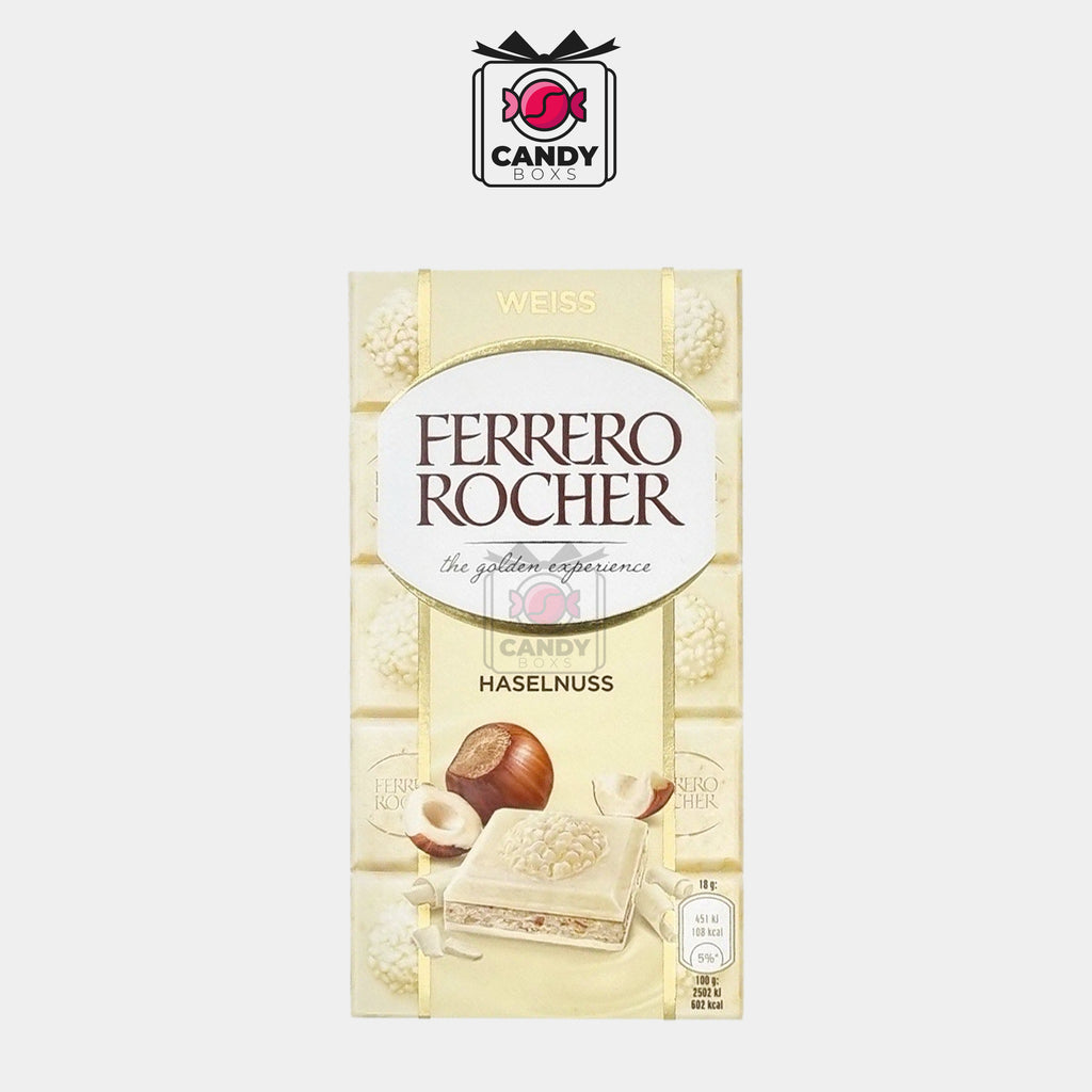 FERRERO ROCHER WHITE COCOLATE HASELNUTS - CANDY BOXS