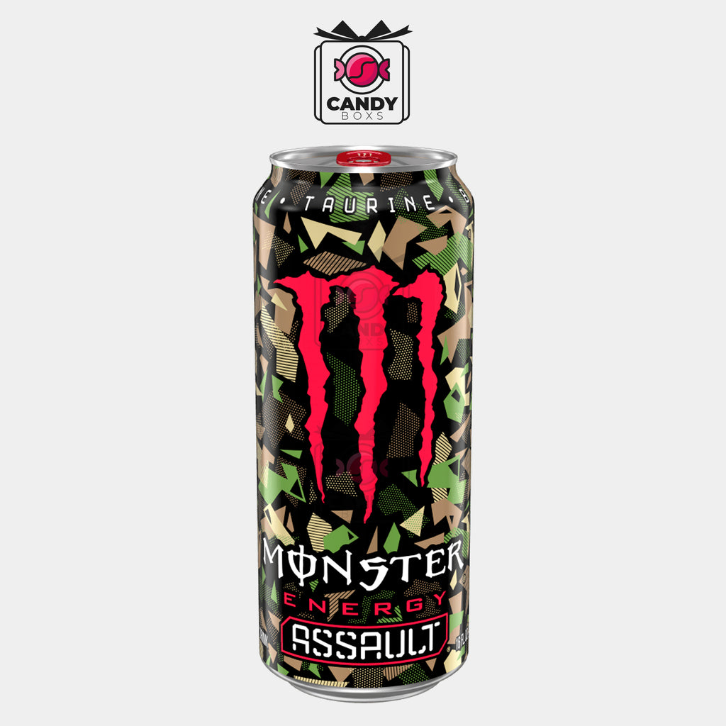 MONSTER ENERGY ASSAULT TAURINE 500ML - CANDY BOXS
