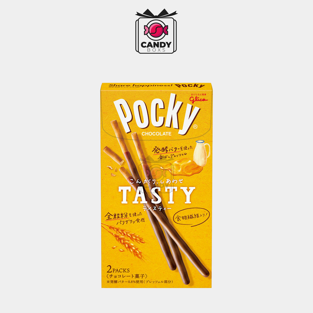 POCKY TASTY CARAMELISED BUTTER 77.6G - CANDY BOXS