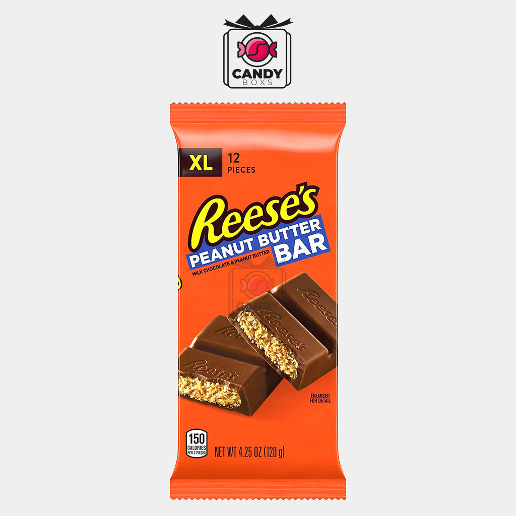REESE'S PEANUT BUTTER BAR X12 120G - CANDY BOXS