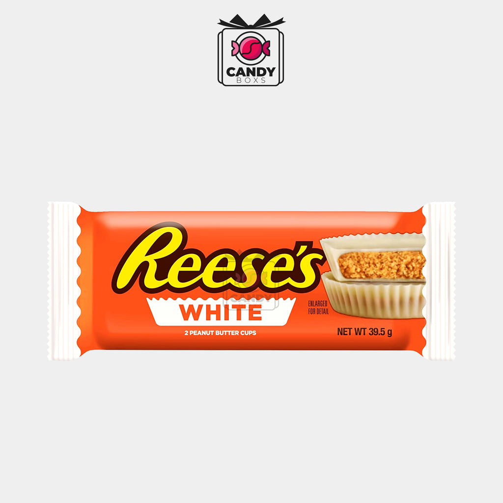 REESE'S WHITE PEANUT BUTTER CUPS 39G - CANDY BOXS