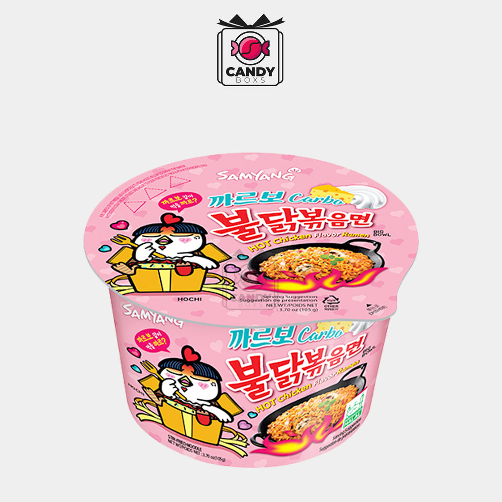 SAMYANG NOODLES HOT CHICKEN CARBONARA FLAVOR RAMEN 105G - CANDY BOXS