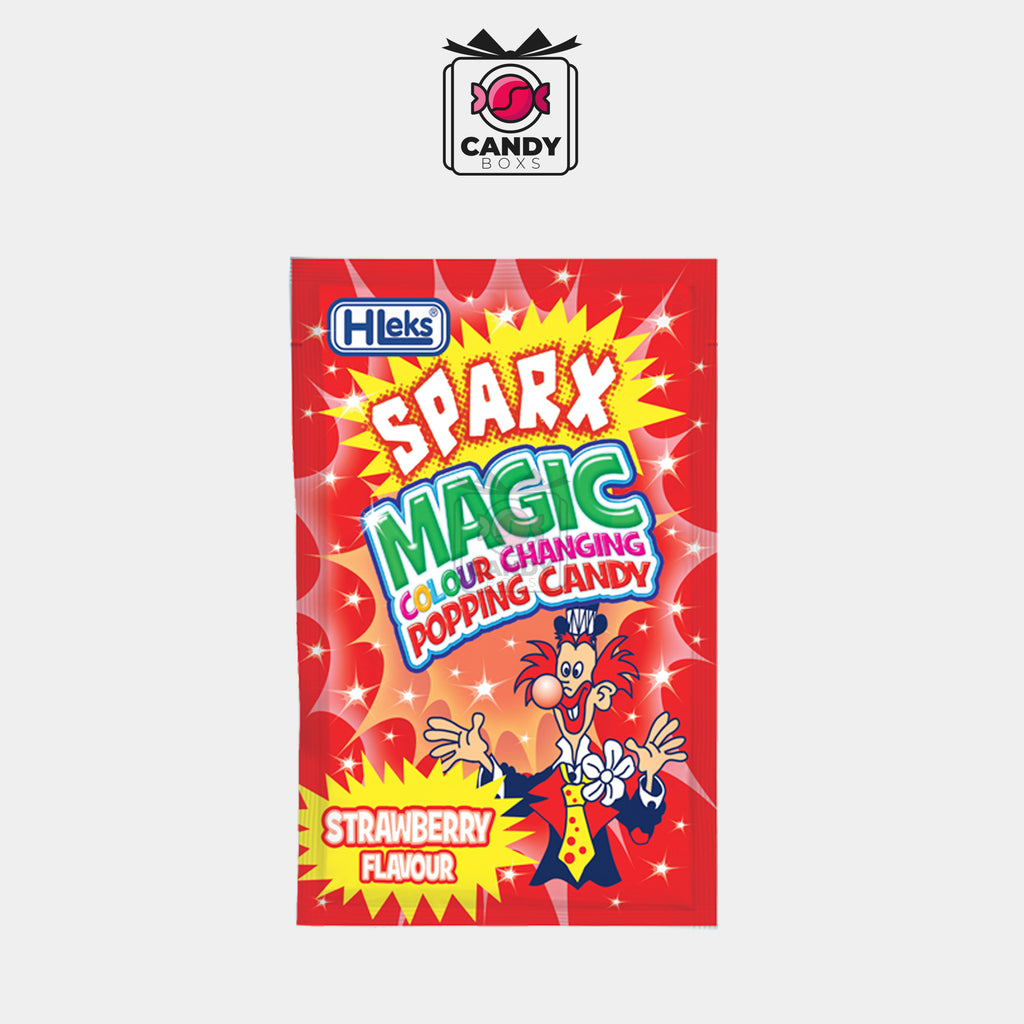 SPARX POPPING CANDY STRAWBERRY FLAVOUR - CANDY BOXS