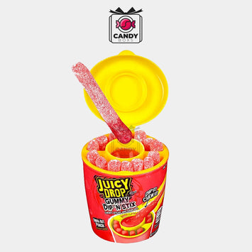 JUICY DROP GUMMY DIP'N STIX KNOCK - OUT PUNCH - CANDY BOXS - Candyboxs
