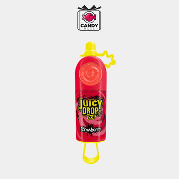 JUICY DROP POP STRAWBERRY - CANDY BOXS - Candyboxs