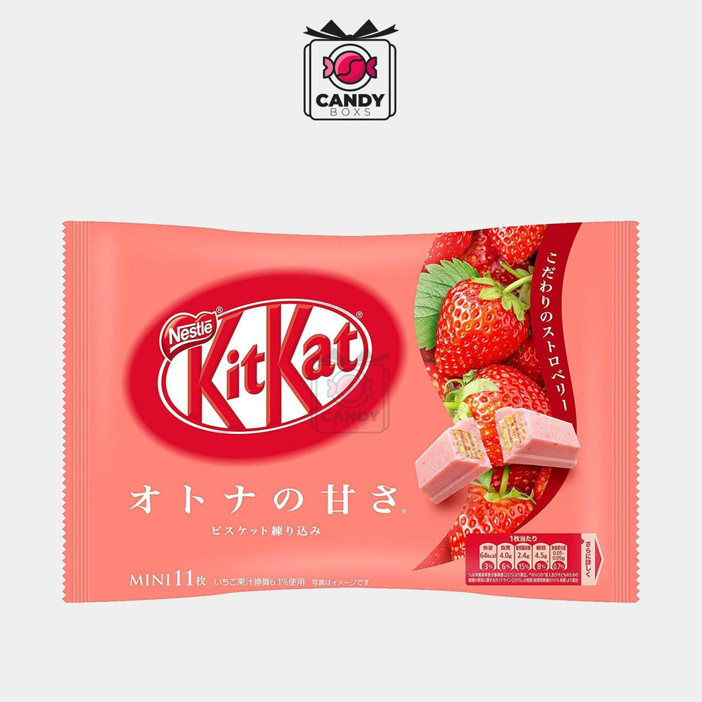 KITKAT MINI STRAWBERRY 1PC - NESTLE - CANDY BOXS - Candyboxs