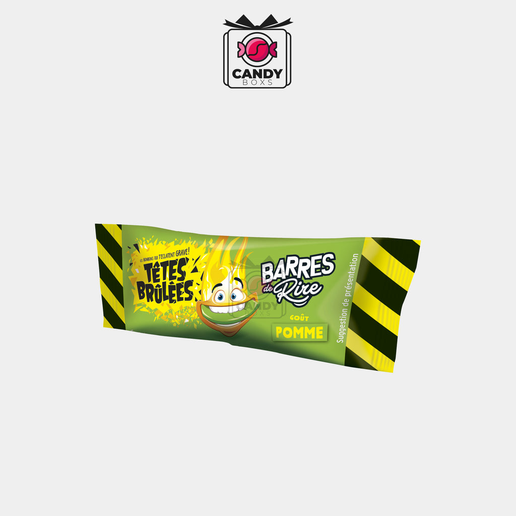 TÊTES BRÛLÉES BARRE DE RIRE POMME - CANDYBOXS – Candyboxs